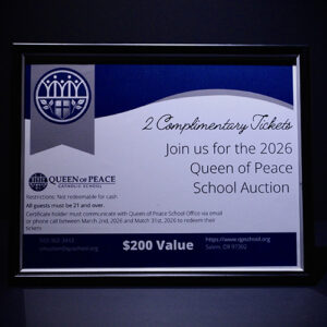 Queen of Peace auction
