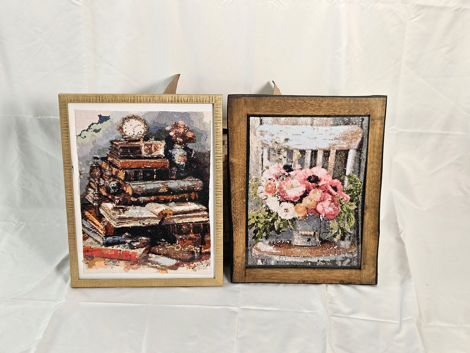 Made by hand with love handmade stitched paintings by Peggy
